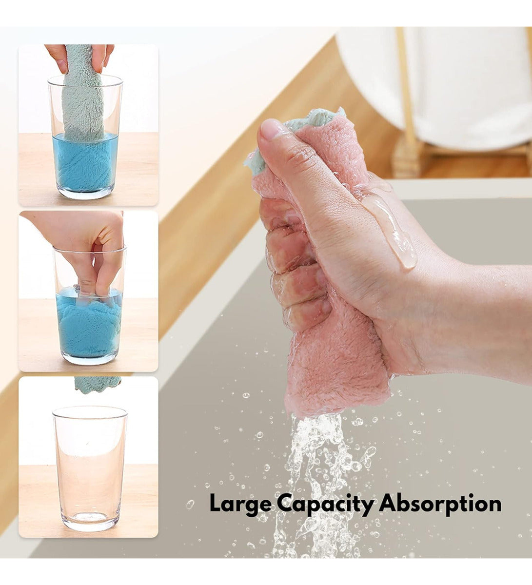 Panos De Cozinha 10 Unidades Felpa Sem Fiapos Panos