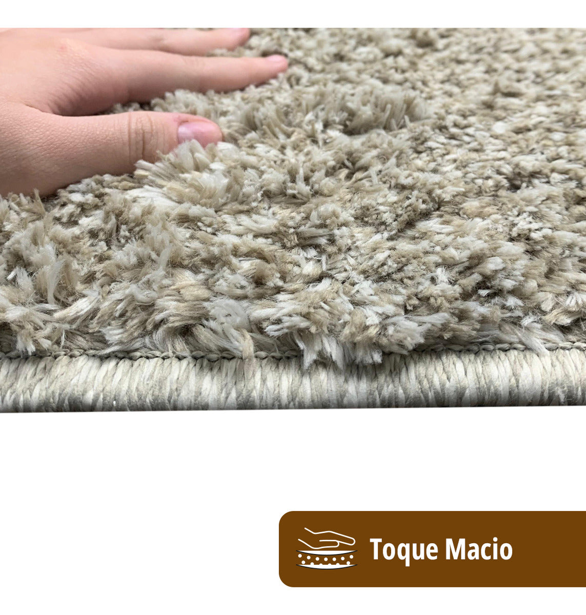1 Tapete Banheiro Antiderrapante Absorvente 50x100 Oa Cl Mbg Cor MESCLA BEGE Marfim Nude