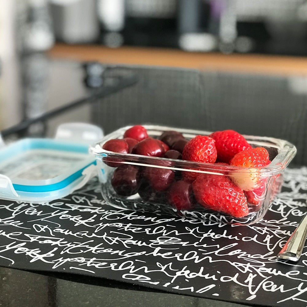 Kit Conjunto 10 Potes Vidro Hermético Marmita Tampa 370ml