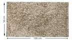 1 Tapete Banheiro Antiderrapante Absorvente 50x100 Oa Cl Mbg Cor MESCLA BEGE Marfim Nude