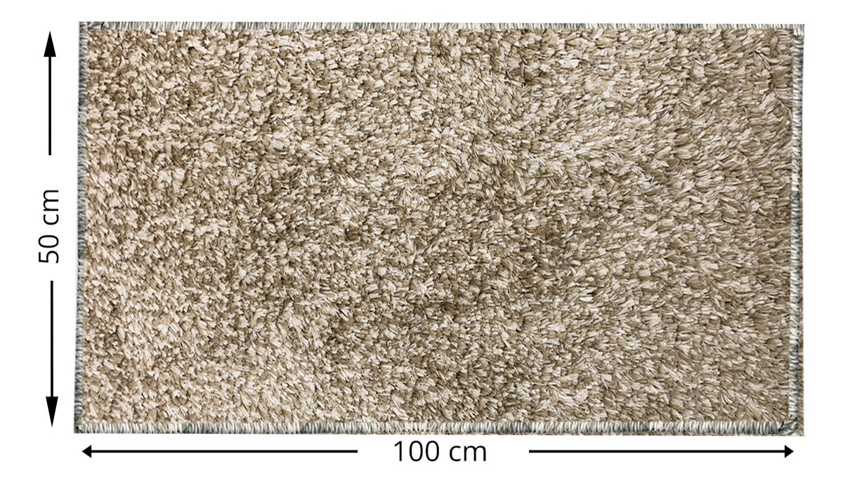 1 Tapete Banheiro Antiderrapante Absorvente 50x100 Oa Cl Mbg Cor MESCLA BEGE Marfim Nude