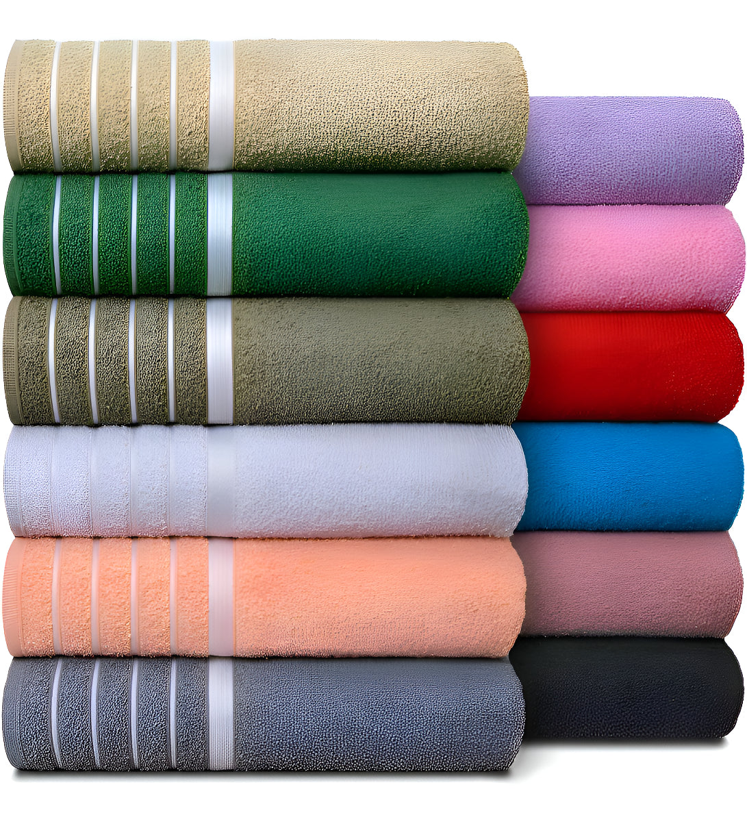 Kit C/ 3 Toalha De Banho Gigante 80 X 1,50 Atacado + Cor - Sortida