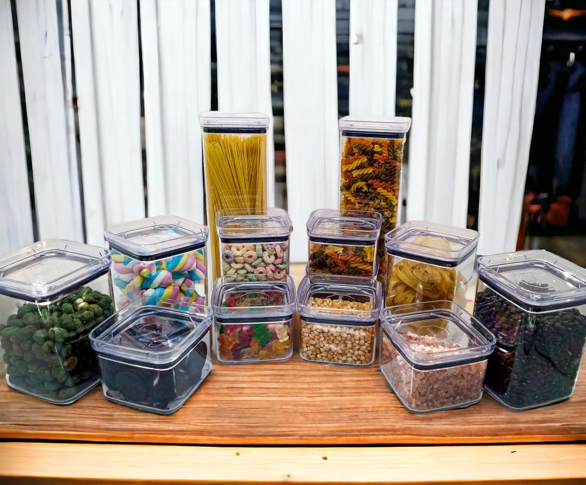 Kit 10 Porta Mantimentos Hermetico, Pote Para Alimentos