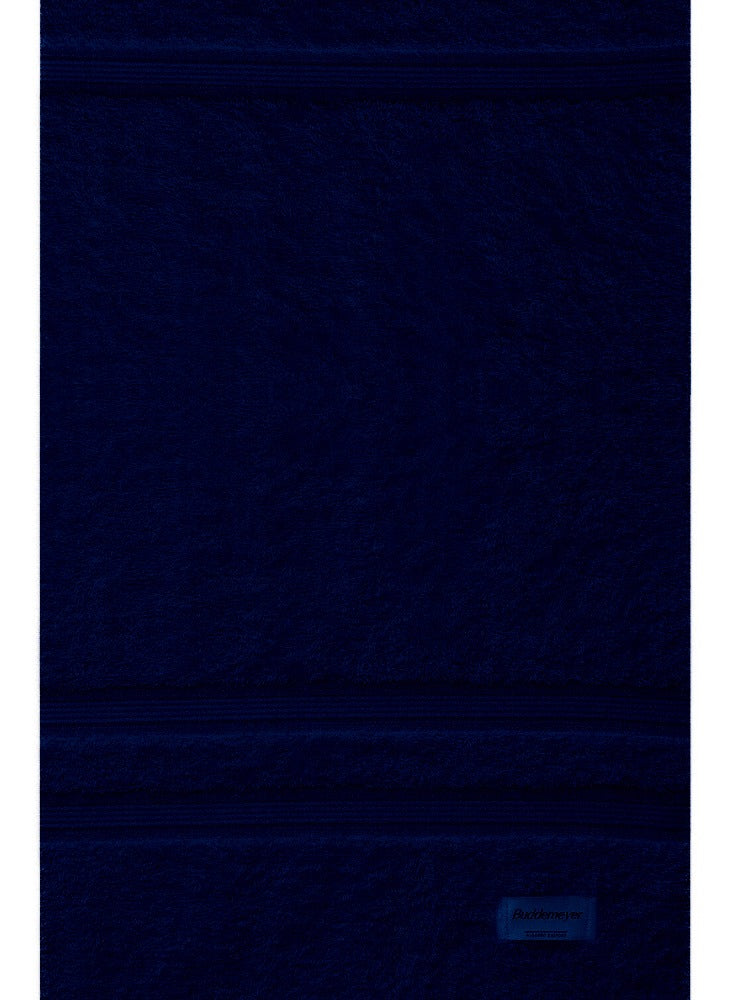 Jogo De Toalhas Banho Buddemeyer Algodão Egípcio 4 Peças Cor Azul-marinho