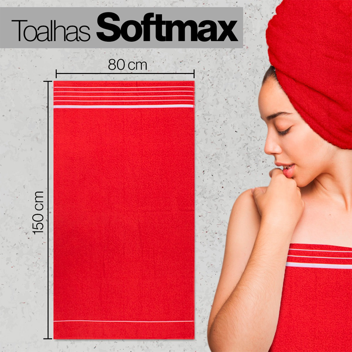 Kit C/ 3 Toalha De Banho Gigante 80 X 1,50 Atacado + Cor - Sortida