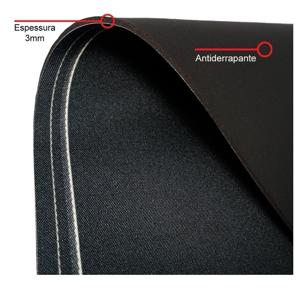 Tapete De Cozinha Kitchen Itens 3 Peças Antiderrapante Comprimento 120 cm Cor Preto Largura 34 cm