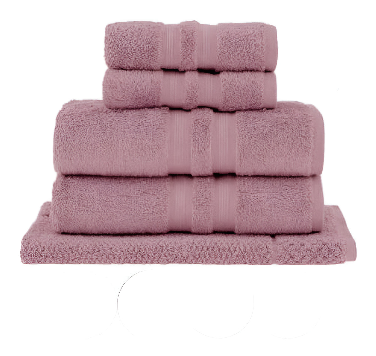 Jogo De Toalhas Banho Buddemeyer Reg Algodão Egípcio 5 Pçs Cor Açai