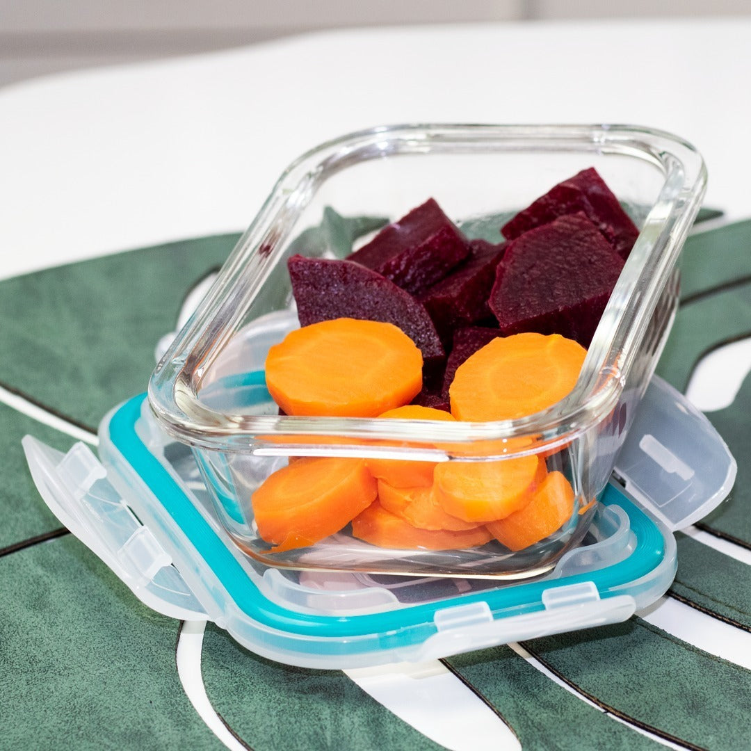 Kit Conjunto 10 Potes Vidro Hermético Marmita Tampa 370ml