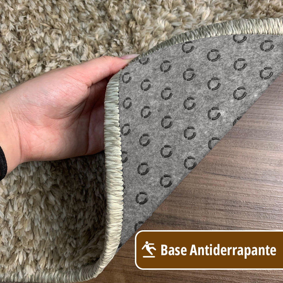 1 Tapete Banheiro Antiderrapante Absorvente 50x100 Oa Cl Mbg Cor MESCLA BEGE Marfim Nude