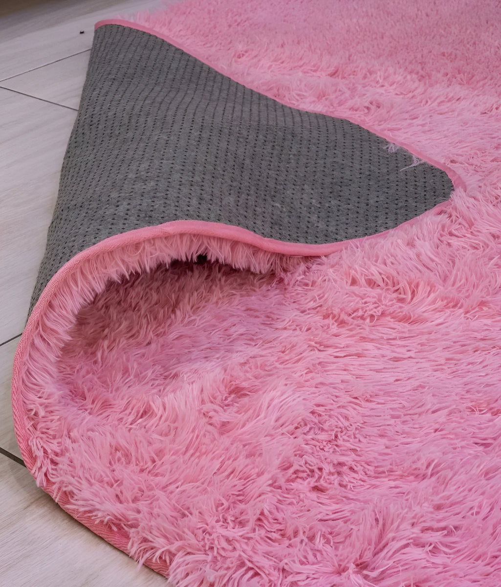 Tapete 2,00x1,50 Peludo Felpudo Sala E Quarto Cores Cor Rosa Desenho Do Tecido Pelo Alto Casa Laura Enxovais Tapete Médio Para Sala