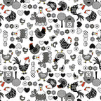 Toalha Mesa Termica Plastica Impermeavel Quadrada 4 Lugares Cor Estampadas Galinhas