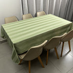 Toalha De Mesa - 6 Lugares - Retangular Jacquard 1,40x2,10m - Sianinha - Cor Verde