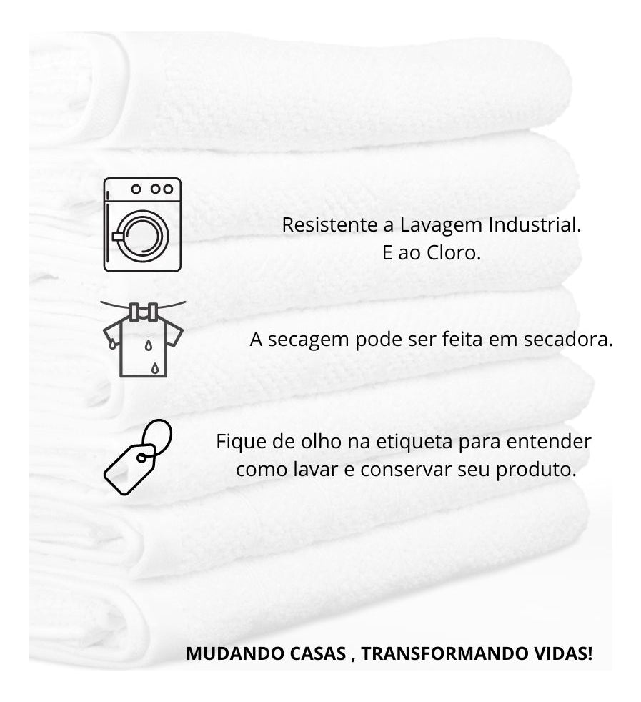 Kit 10 Toalhas De Banho Hotel Profissional Teka Roma 440g