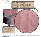 Kit Cobre Leito Queen 3 Peças Tecido Matelassê Completo Jogo
