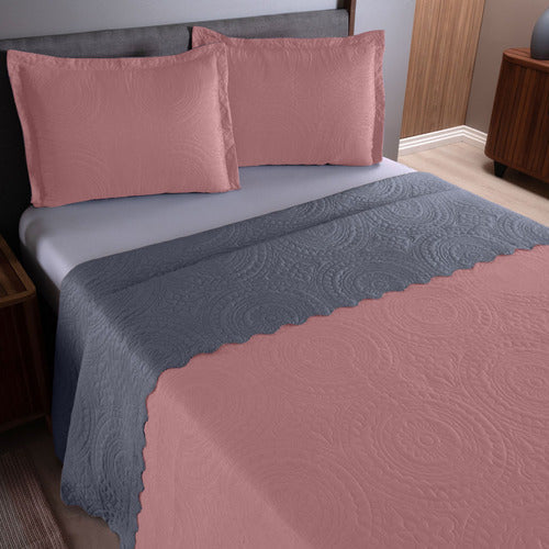 Kit Cobre Leito Queen 3 Peças Tecido Matelassê Completo Jogo