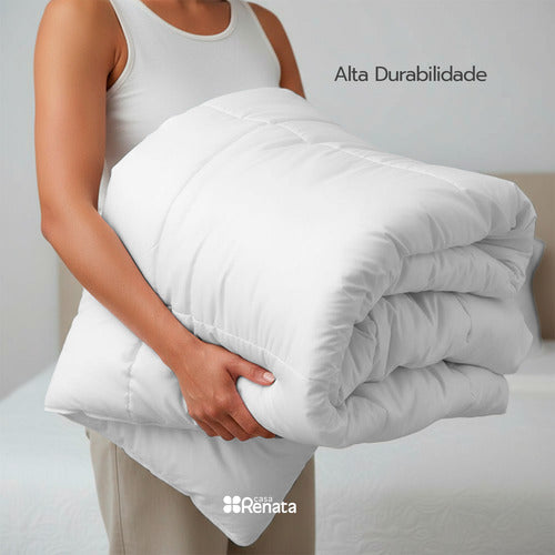 Edredom Casal 400 Fios Toque De Pluma Dupla Face