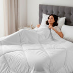 Edredom Casal 400 Fios Toque De Pluma Dupla Face