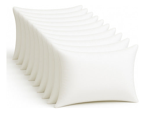 Travesseiro De Hotel Kit 10 Fibra Siliconada Macio Atacado