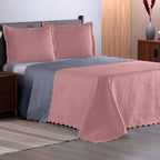 Kit Cobre Leito Queen 3 Peças Tecido Matelassê Completo Jogo