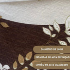 Toalha De Mesa Redonda 4 Lugares 1,40 Diâmetro Tecido Linhão