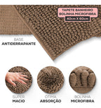 Kit 4 Tapetes De Banheiro 40x60 Antiderrapante Bolinha Macio