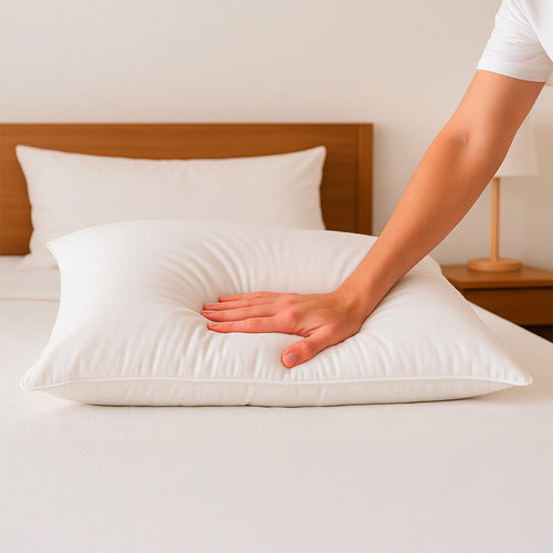 Travesseiro De Hotel Kit 10 Fibra Siliconada Macio Atacado